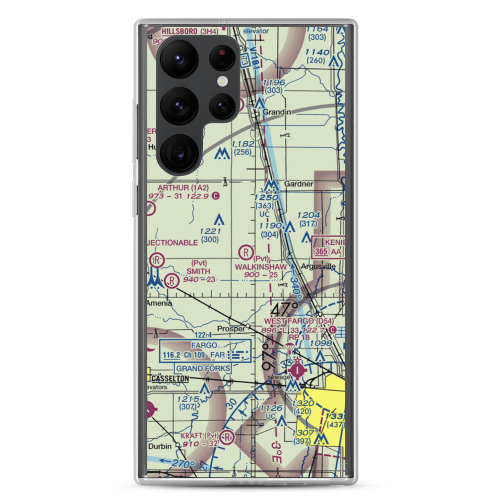 Walkinshaw Airport (1ND4) VFR Sectional Samsung Case Samsung Galaxy S22 Ultra model shown