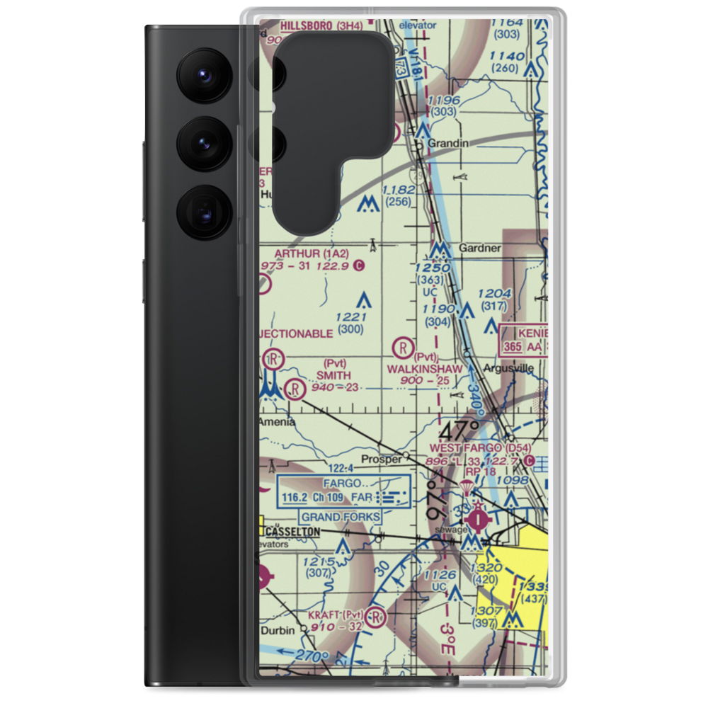 Walkinshaw Airport (1ND4) VFR Sectional Samsung Case Samsung Galaxy S22 Ultra model shown