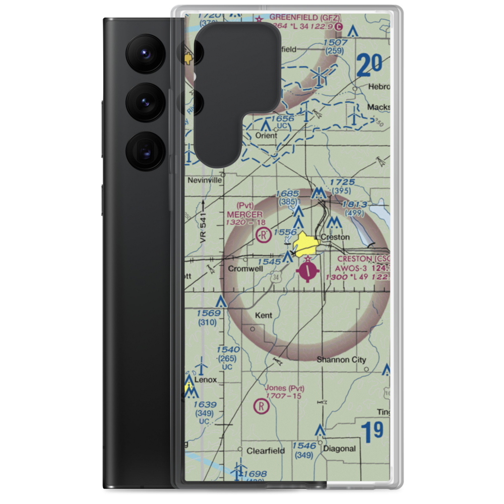 Wallace Field (1IA4) VFR Sectional Samsung Case Samsung Galaxy S22 Ultra model shown