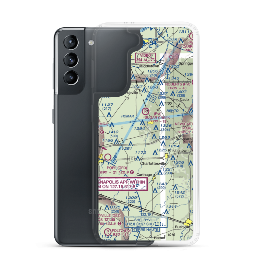Wallace Field (II78) VFR Sectional Samsung Case Samsung Galaxy S21 model shown