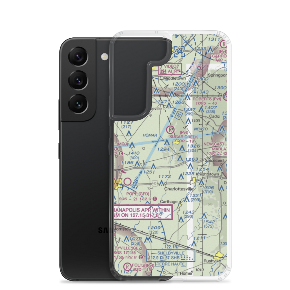 Wallace Field (II78) VFR Sectional Samsung Case Samsung Galaxy S22 model shown