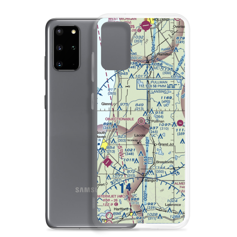Walle Field (M86) VFR Sectional Samsung Case Samsung Galaxy S20 Plus model shown