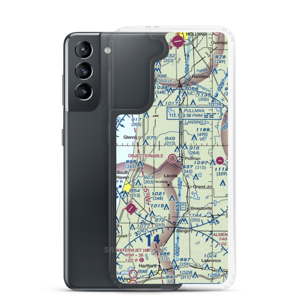 Walle Field (M86) VFR Sectional Samsung Case Samsung Galaxy S21 model shown