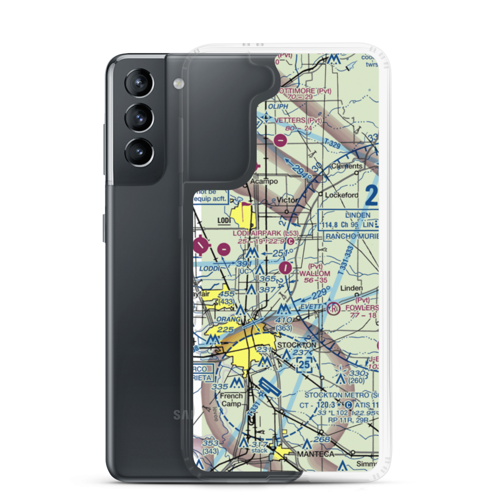 Wallom Field (8CA8) VFR Sectional Samsung Case Samsung Galaxy S21 model shown