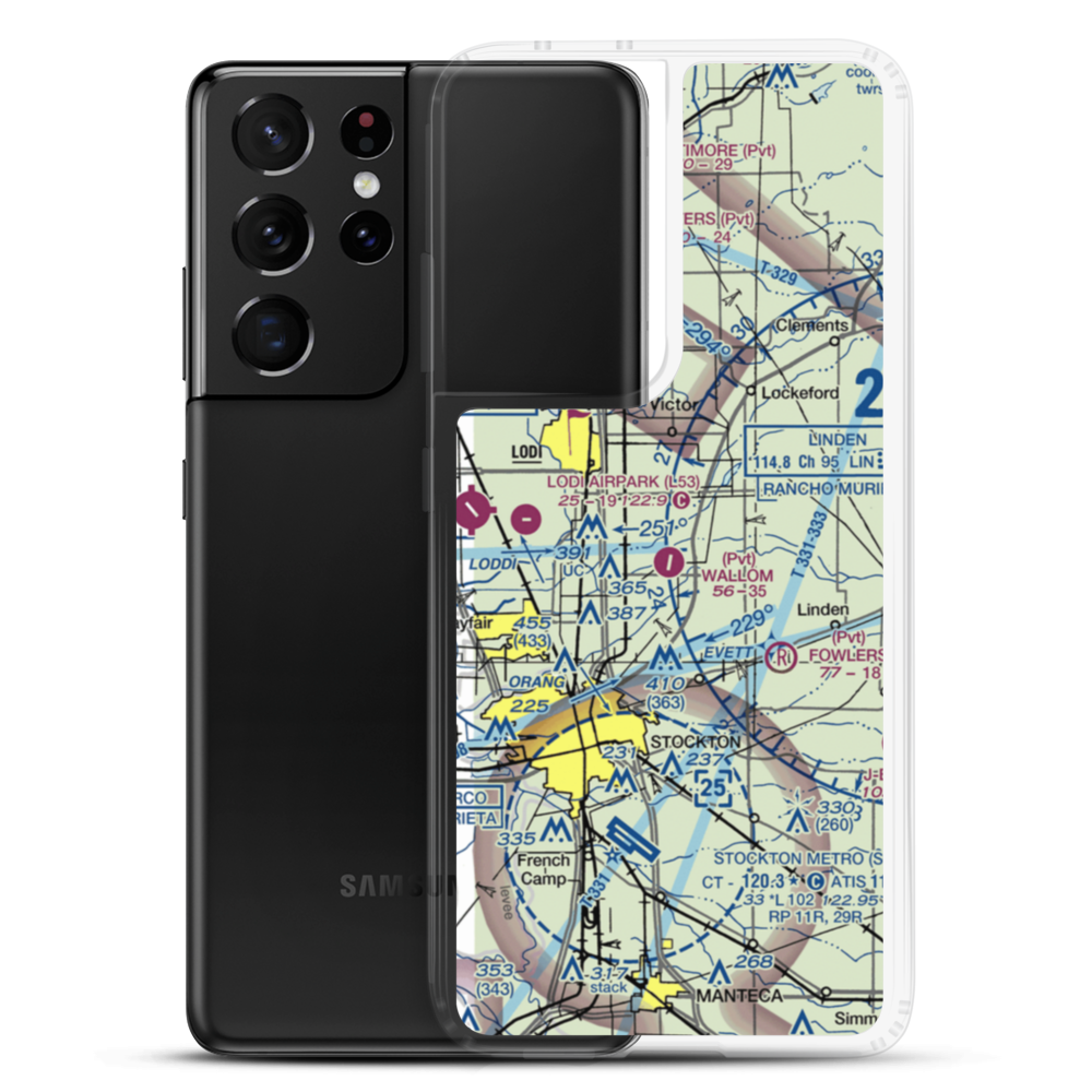Wallom Field (8CA8) VFR Sectional Samsung Case Samsung Galaxy S21 Ultra model shown