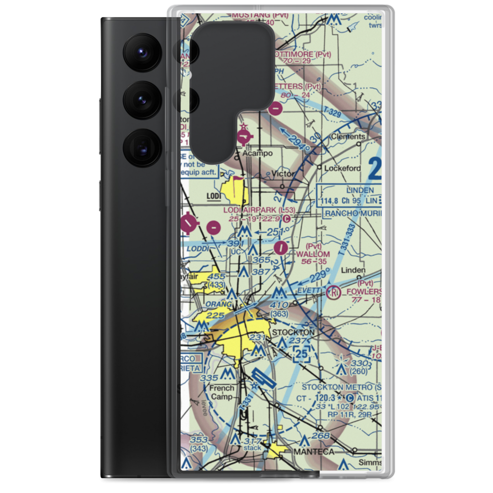 Wallom Field (8CA8) VFR Sectional Samsung Case Samsung Galaxy S22 Ultra model shown