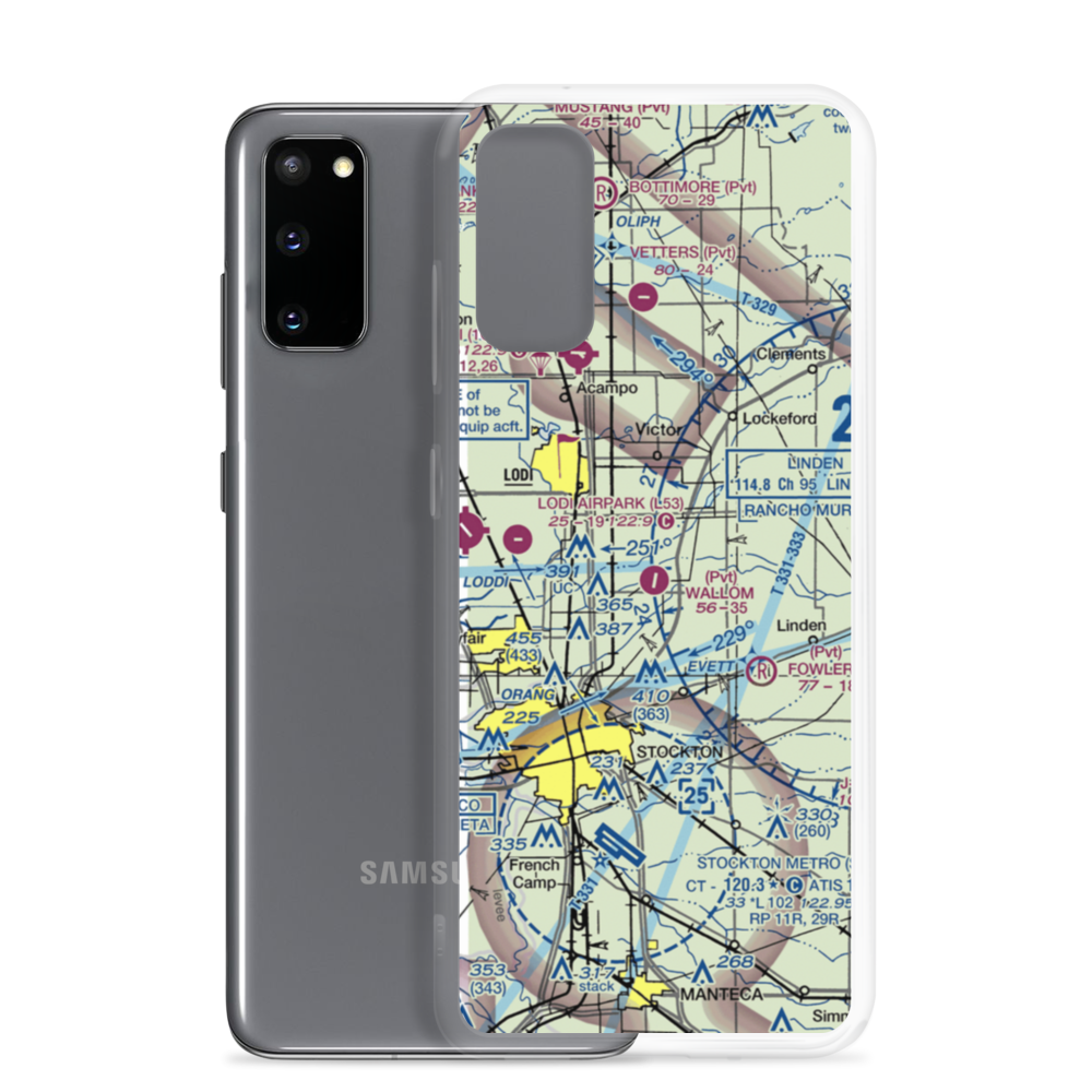 Wallom Field (8CA8) VFR Sectional Samsung Case Samsung Galaxy S20 model shown