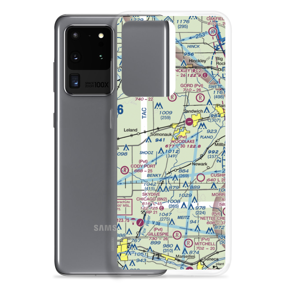 Walnut Creek Airport (49IL) VFR Sectional Samsung Case Samsung Galaxy S20 Ultra model shown