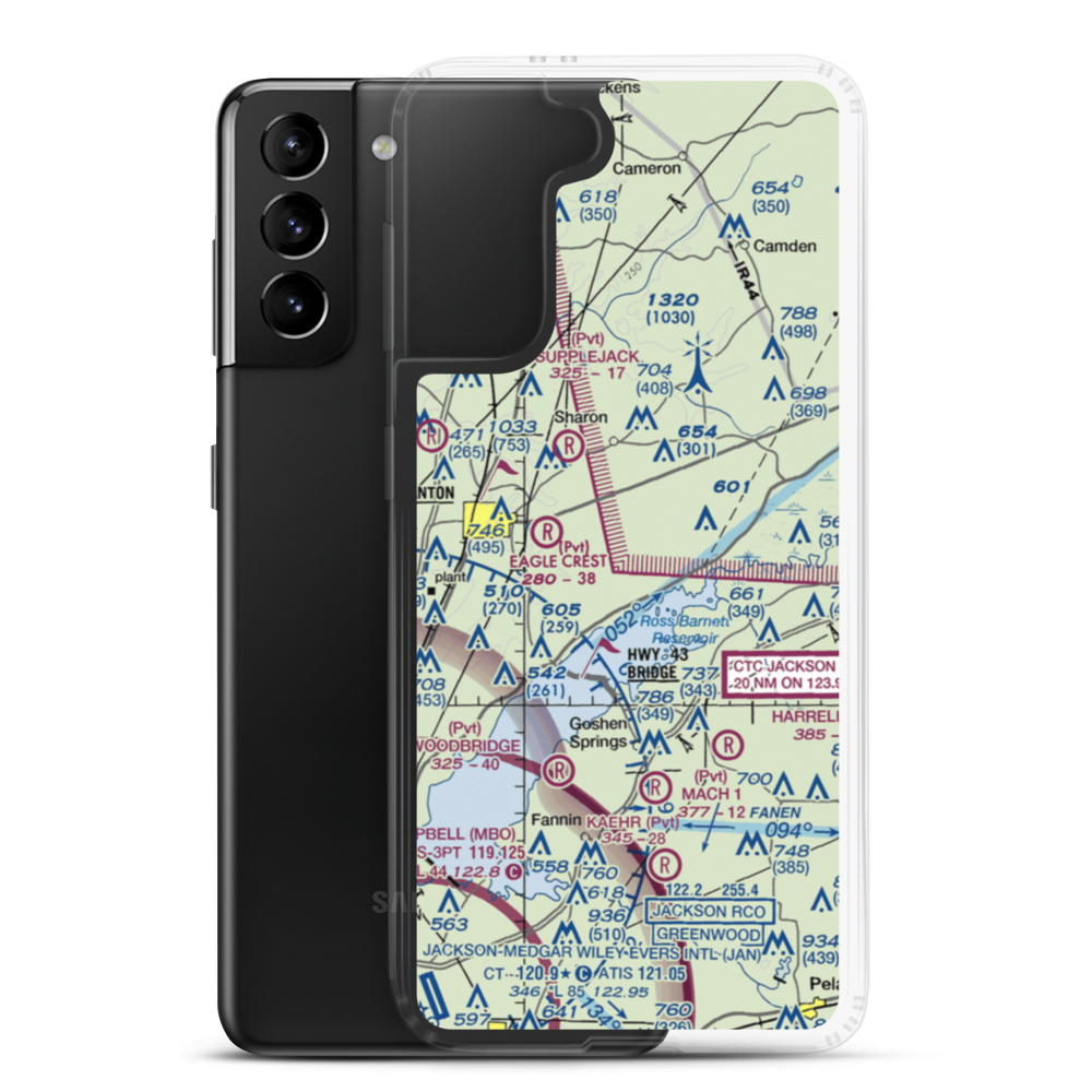 Walnut Creek Airport (5MS4) VFR Sectional Samsung Case Samsung Galaxy S21 Plus model shown