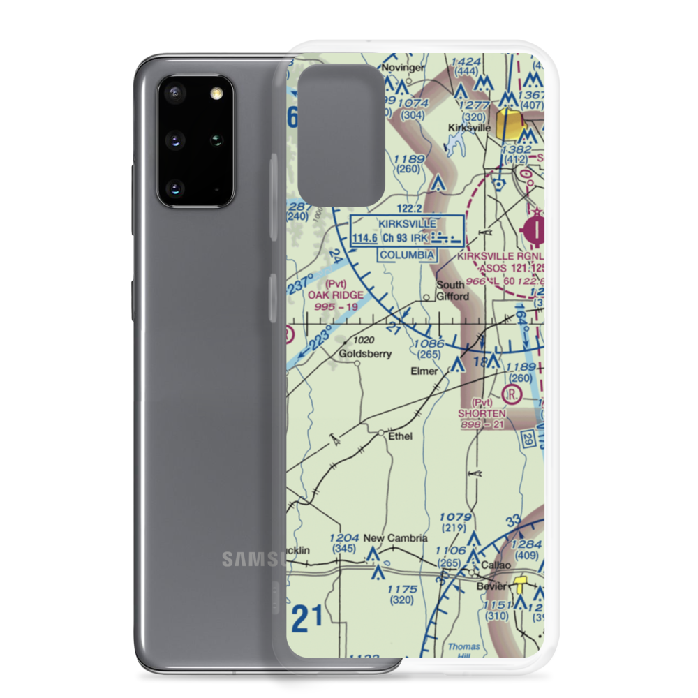 Walnut Creek Airport (76MO) VFR Sectional Samsung Case Samsung Galaxy S20 Plus model shown