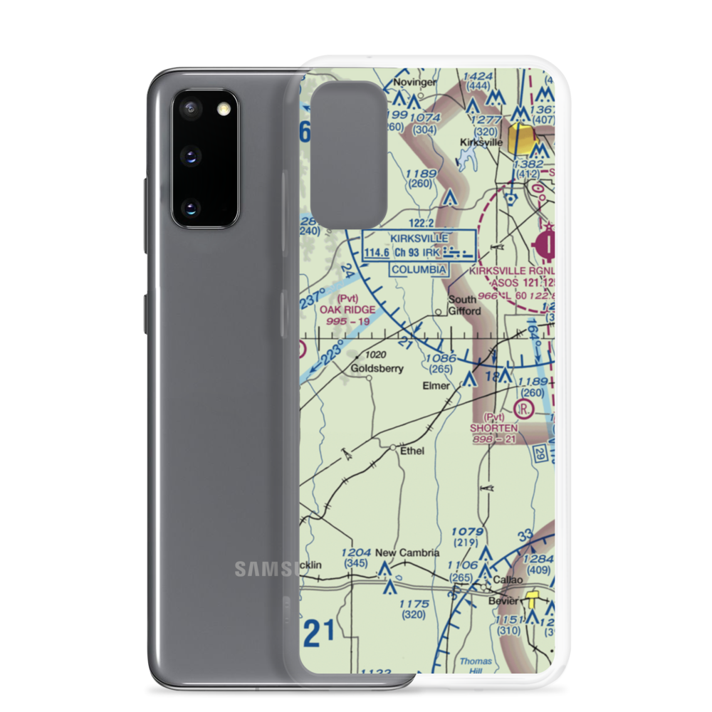 Walnut Creek Airport (76MO) VFR Sectional Samsung Case Samsung Galaxy S20 model shown