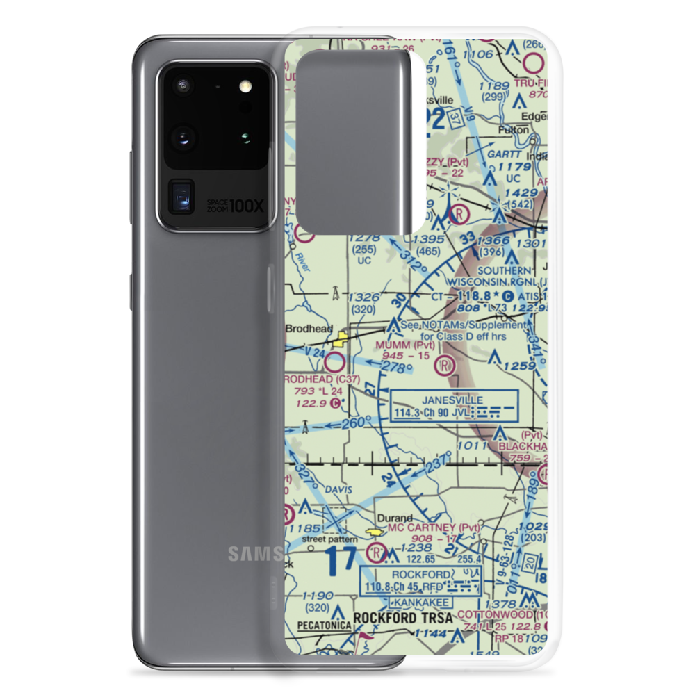 Walnut Wash Airport (6WI7) VFR Sectional Samsung Case Samsung Galaxy S20 Ultra model shown