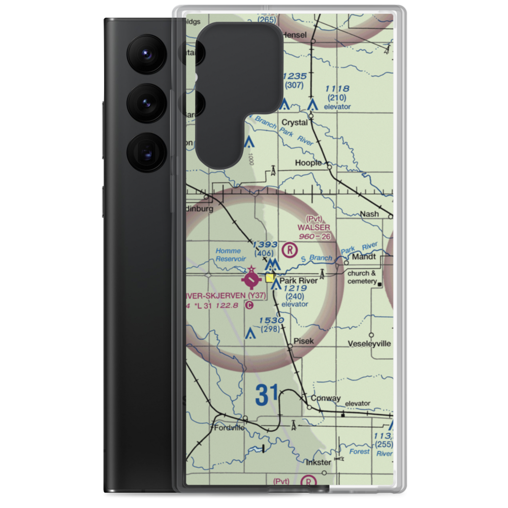 Walser Strip (97ND) VFR Sectional Samsung Case Samsung Galaxy S22 Ultra model shown