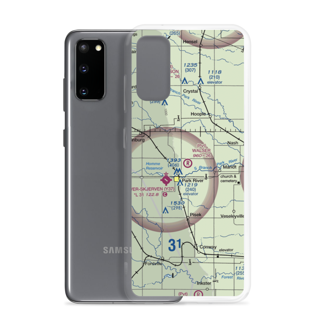 Walser Strip (97ND) VFR Sectional Samsung Case Samsung Galaxy S20 model shown