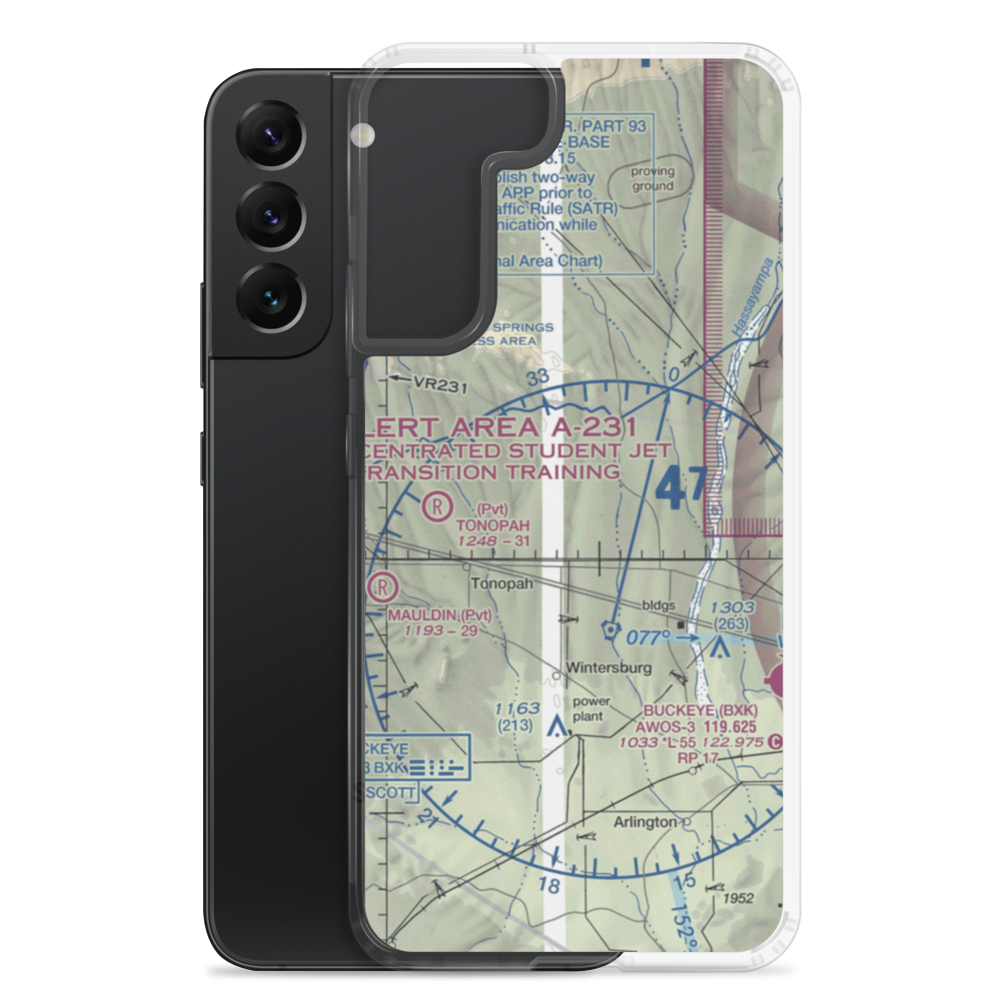 Waltenberry Field Ultralightport (13AZ) VFR Sectional Samsung Case Samsung Galaxy S22 Plus model shown