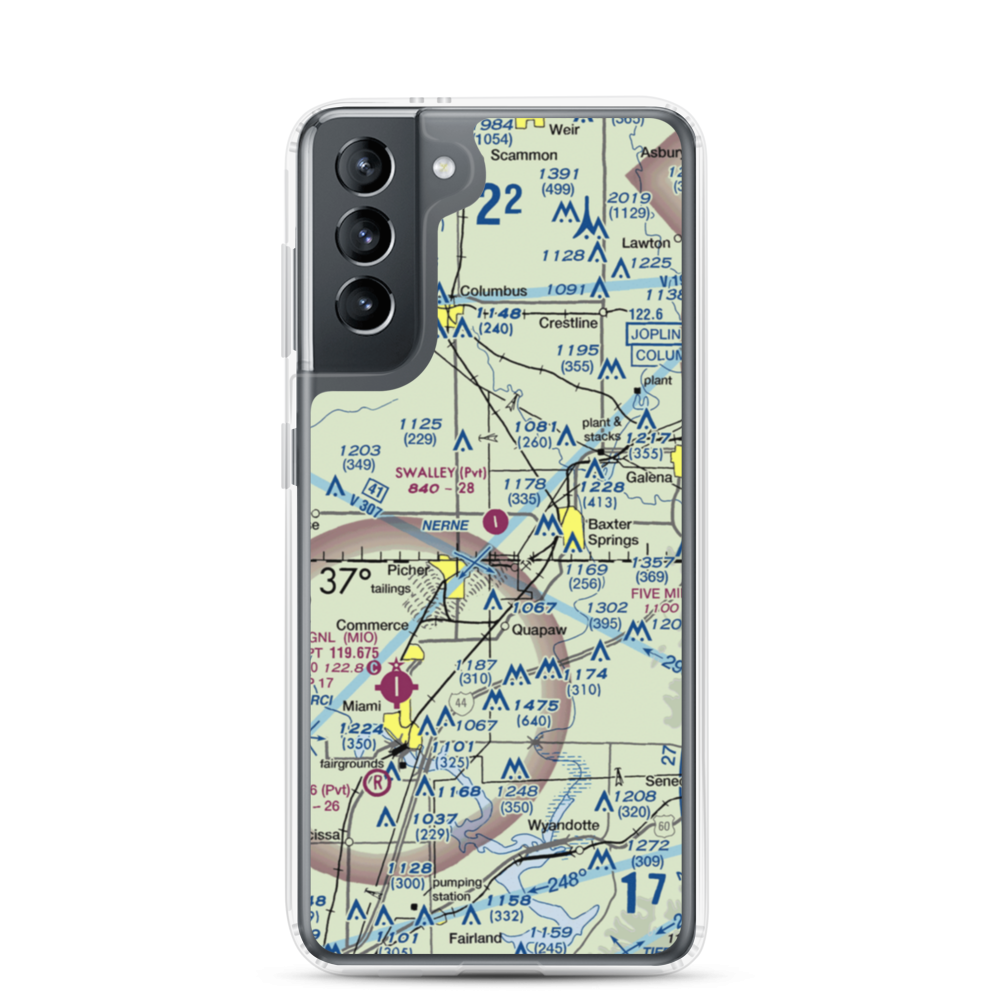 Walter A Swalley Airpark (78KS) VFR Sectional Samsung Case Samsung Galaxy S21 model shown