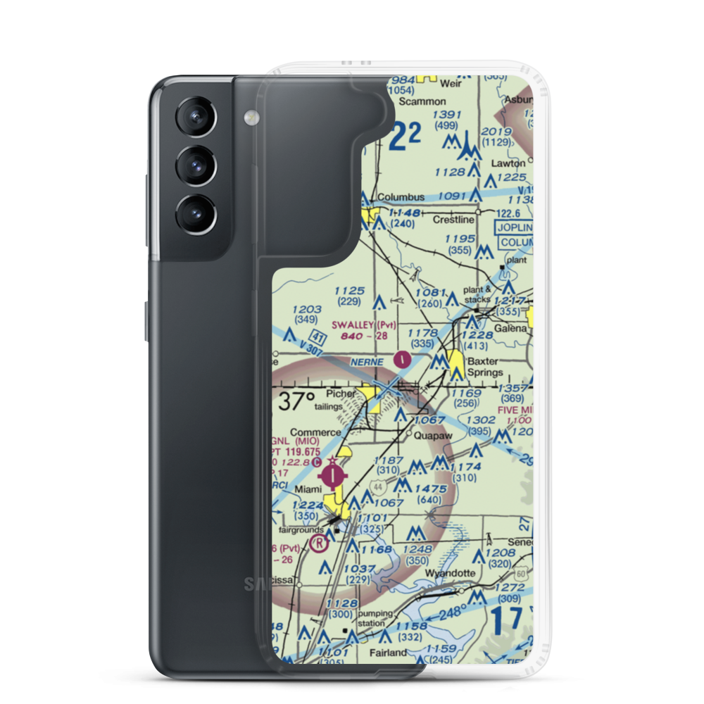 Walter A Swalley Airpark (78KS) VFR Sectional Samsung Case Samsung Galaxy S21 model shown