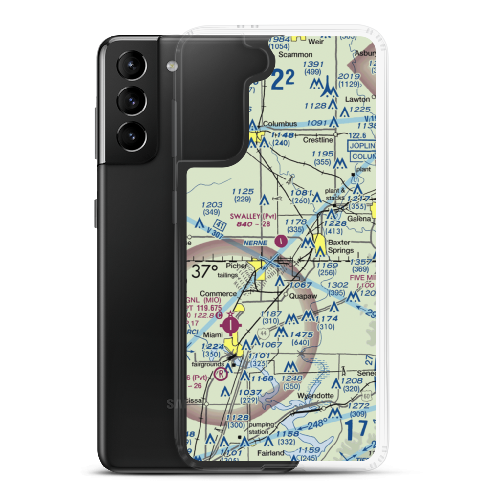 Walter A Swalley Airpark (78KS) VFR Sectional Samsung Case Samsung Galaxy S21 Plus model shown