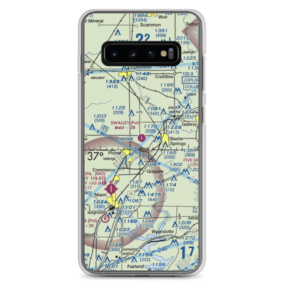Walter A Swalley Airpark (78KS) VFR Sectional Samsung Case Samsung Galaxy S10+ model shown