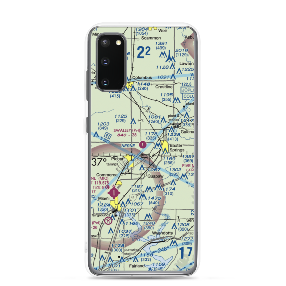 Walter A Swalley Airpark (78KS) VFR Sectional Samsung Case Samsung Galaxy S20 model shown