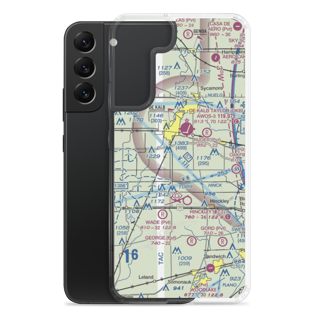 Walter Airport (0IL8) VFR Sectional Samsung Case Samsung Galaxy S22 Plus model shown