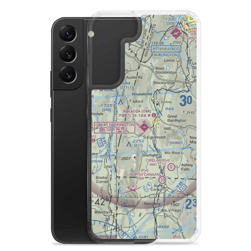 Walter J. Koladza Airport (GBR) VFR Sectional Samsung Case Samsung Galaxy S22 Plus model shown