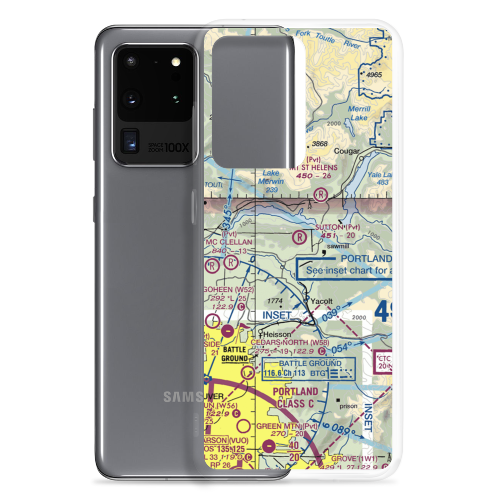 Walter Sutton's Private Strip (WA79) VFR Sectional Samsung Case Samsung Galaxy S20 Ultra model shown