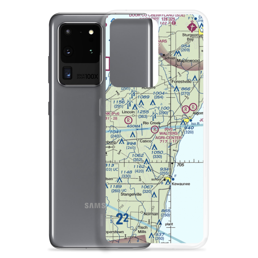 Walter's Agri-Center Airport (WI28) VFR Sectional Samsung Case Samsung Galaxy S20 Ultra model shown