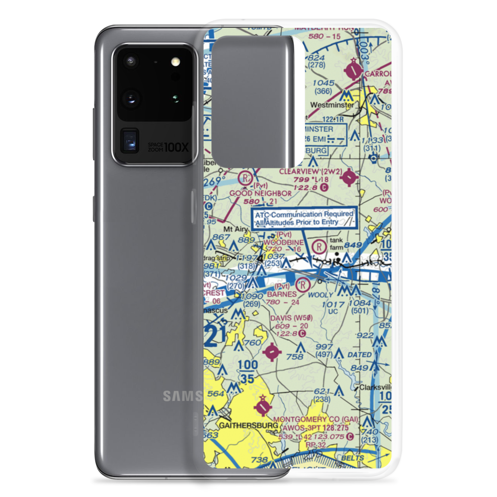 Walters Airport (0MD6) VFR Sectional Samsung Case Samsung Galaxy S20 Ultra model shown