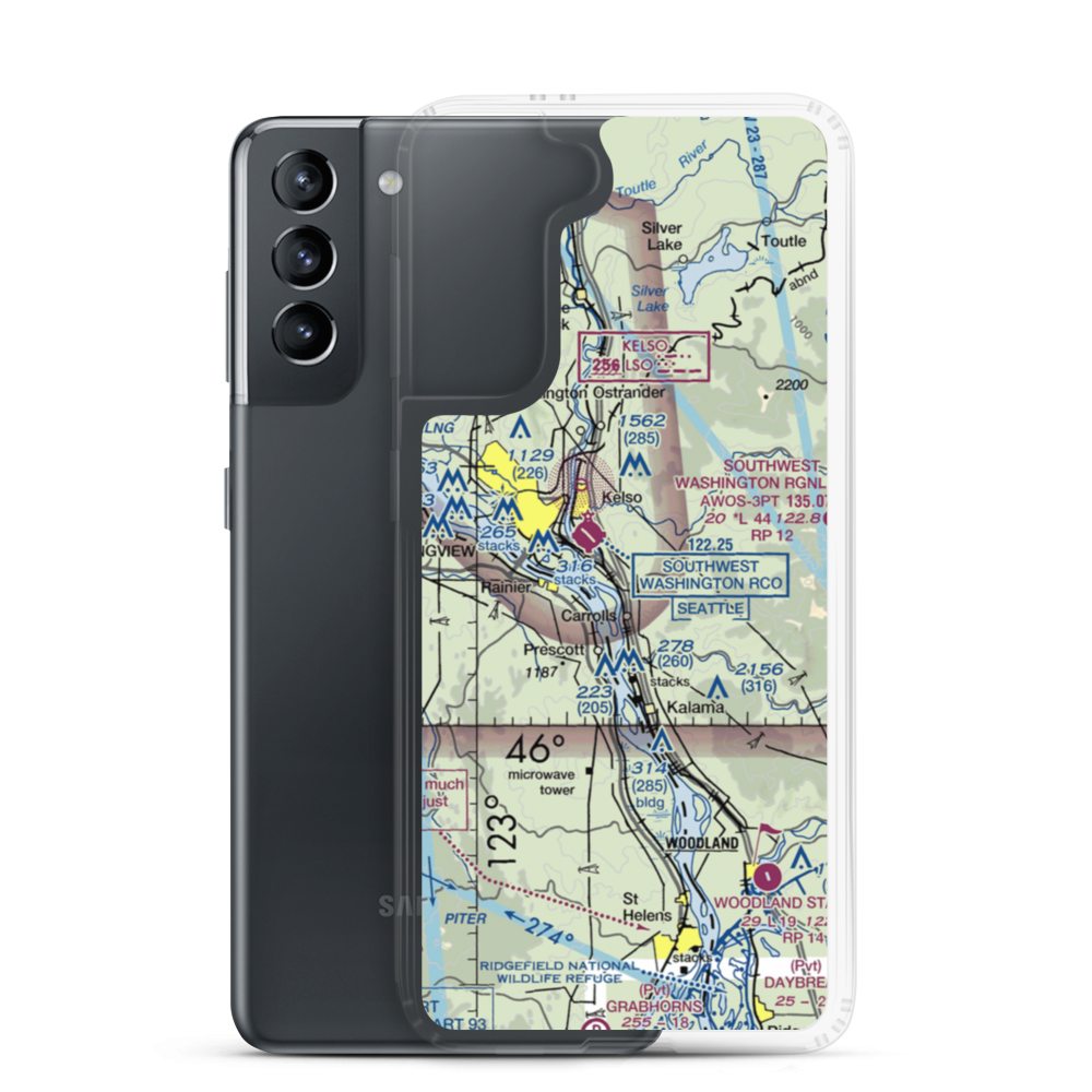 Walters Arv Ultralightport (WN80) VFR Sectional Samsung Case Samsung Galaxy S21 model shown