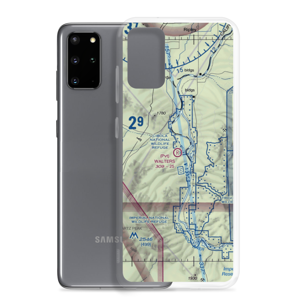 Walters Camp Airport (CN98) VFR Sectional Samsung Case Samsung Galaxy S20 Plus model shown
