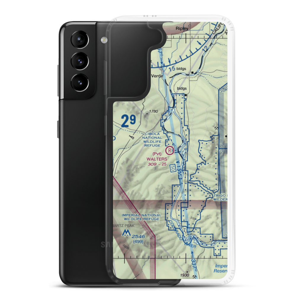 Walters Camp Airport (CN98) VFR Sectional Samsung Case Samsung Galaxy S21 Plus model shown
