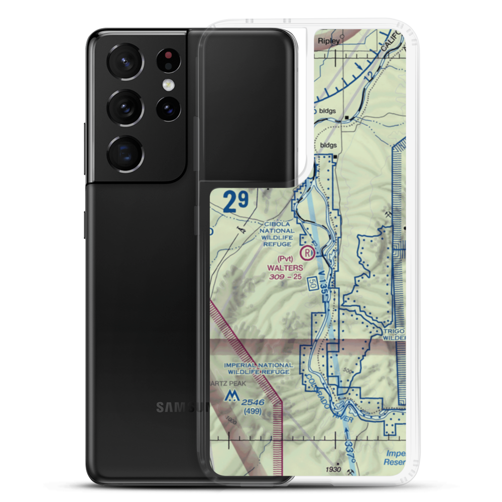 Walters Camp Airport (CN98) VFR Sectional Samsung Case Samsung Galaxy S21 Ultra model shown