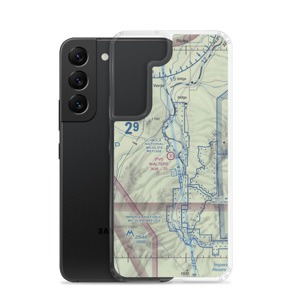 Walters Camp Airport (CN98) VFR Sectional Samsung Case Samsung Galaxy S22 model shown