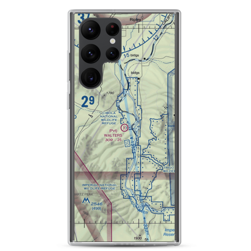 Walters Camp Airport (CN98) VFR Sectional Samsung Case Samsung Galaxy S22 Ultra model shown