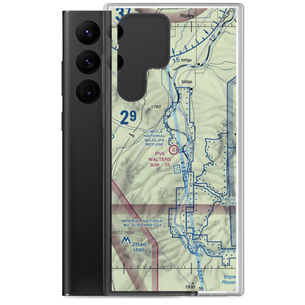 Walters Camp Airport (CN98) VFR Sectional Samsung Case Samsung Galaxy S22 Ultra model shown