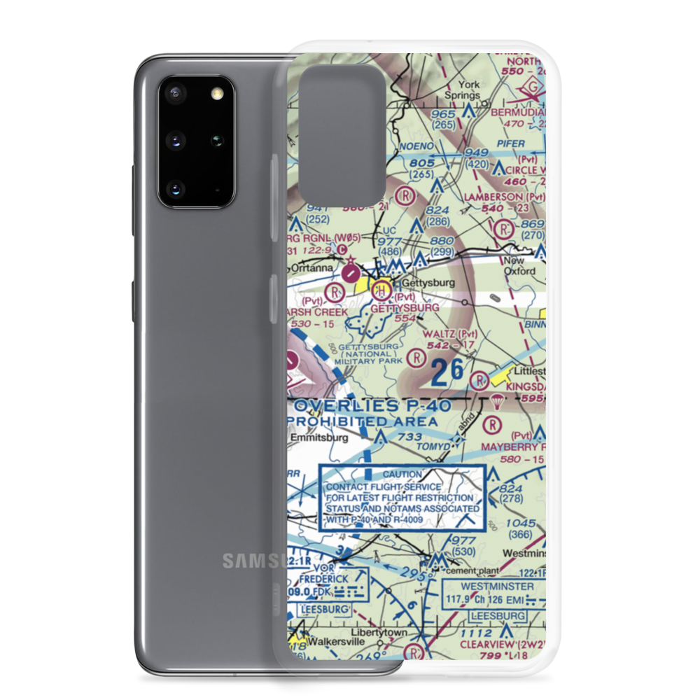 Waltz Airport (34PA) VFR Sectional Samsung Case Samsung Galaxy S20 Plus model shown