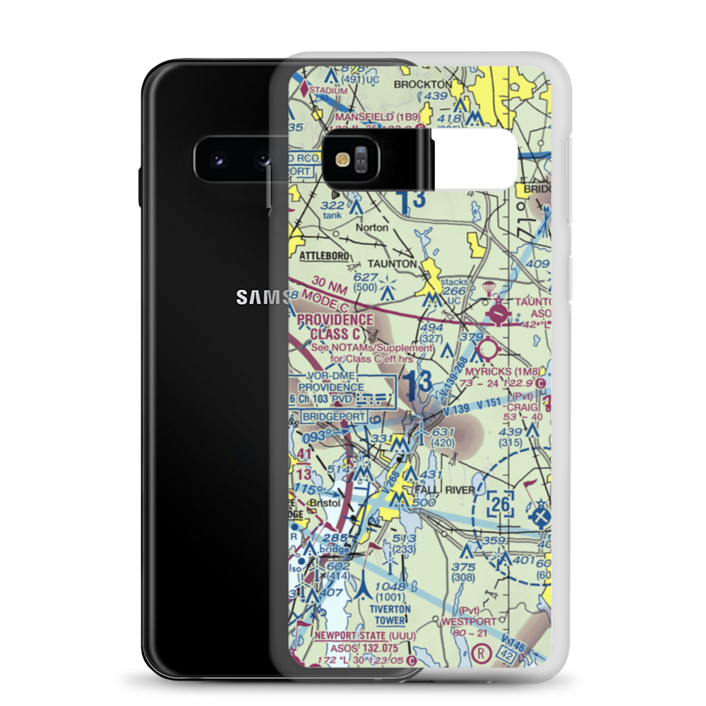 Wamsetto Seaplane Base (27MA) VFR Sectional Samsung Case Samsung Galaxy S10 model shown