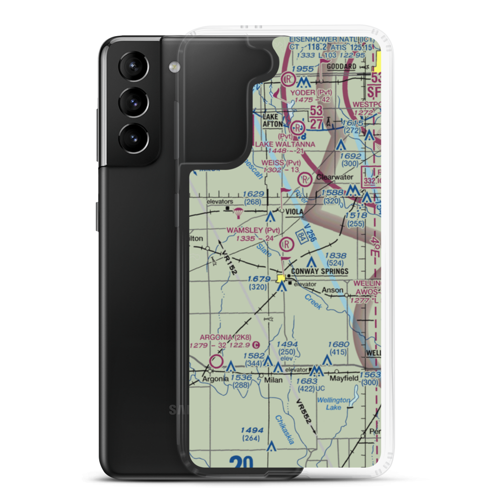 Wamsley Field (SN36) VFR Sectional Samsung Case Samsung Galaxy S21 Plus model shown