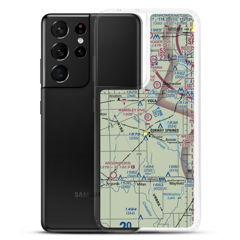 Wamsley Field (SN36) VFR Sectional Samsung Case Samsung Galaxy S21 Ultra model shown