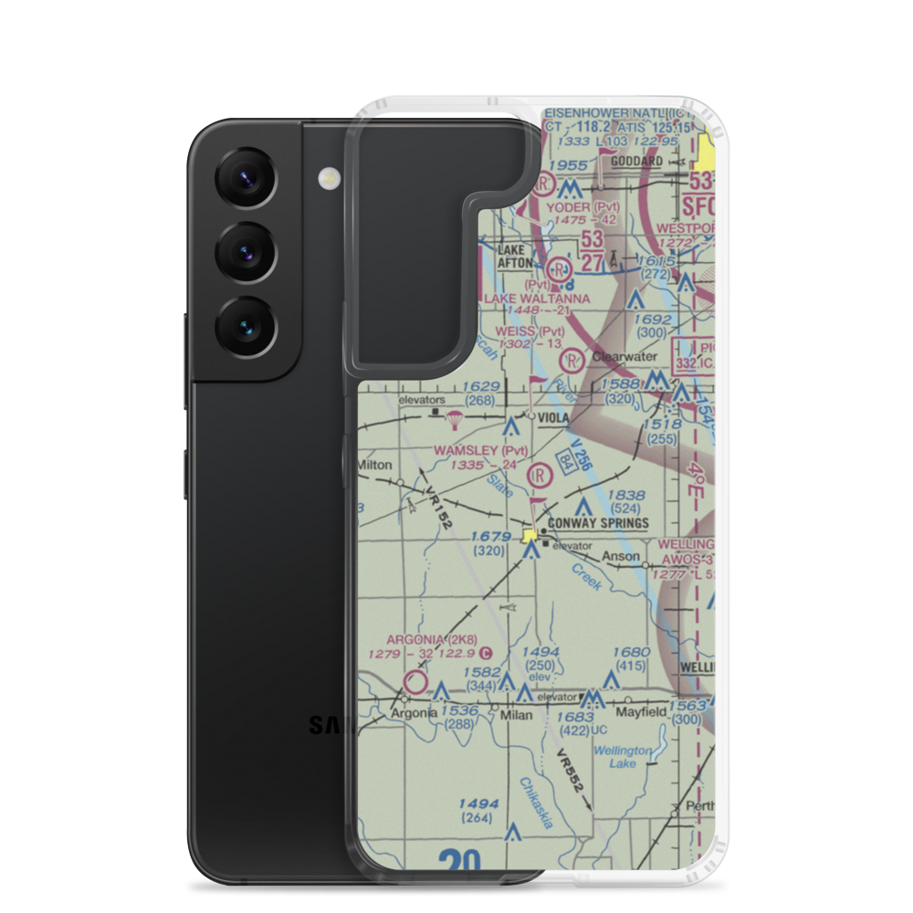 Wamsley Field (SN36) VFR Sectional Samsung Case Samsung Galaxy S22 model shown