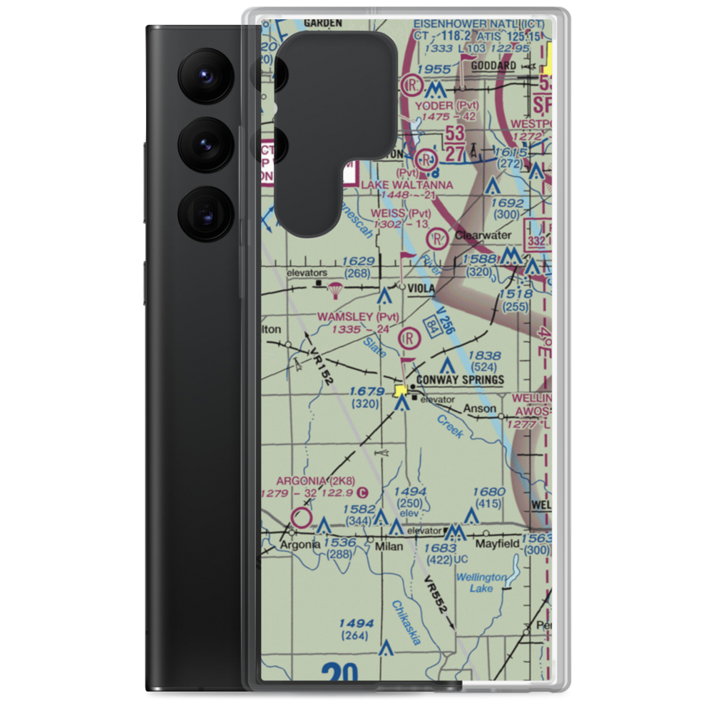 Wamsley Field (SN36) VFR Sectional Samsung Case Samsung Galaxy S22 Ultra model shown