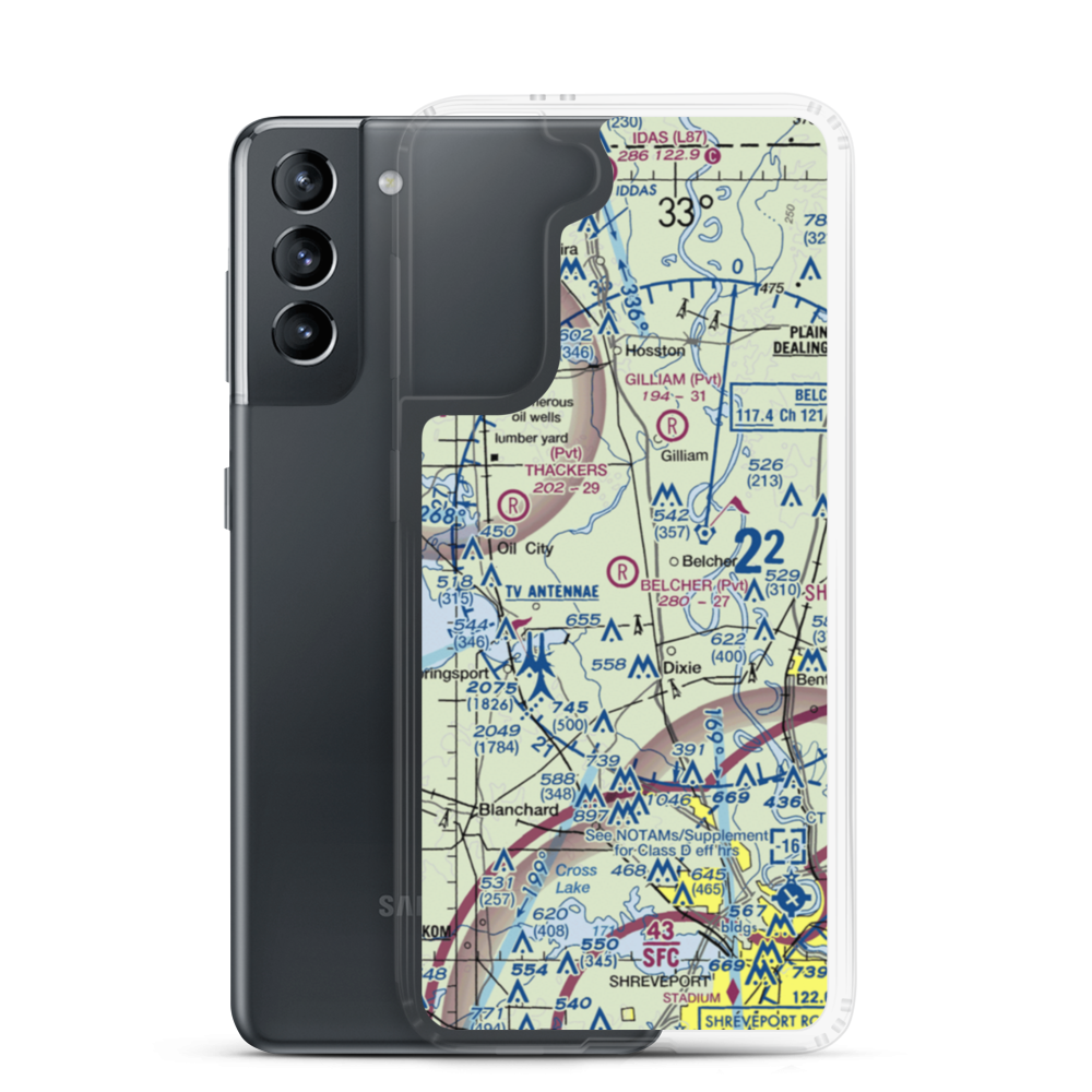 Want's Ultralight Flightpark (43LA) VFR Sectional Samsung Case Samsung Galaxy S21 model shown