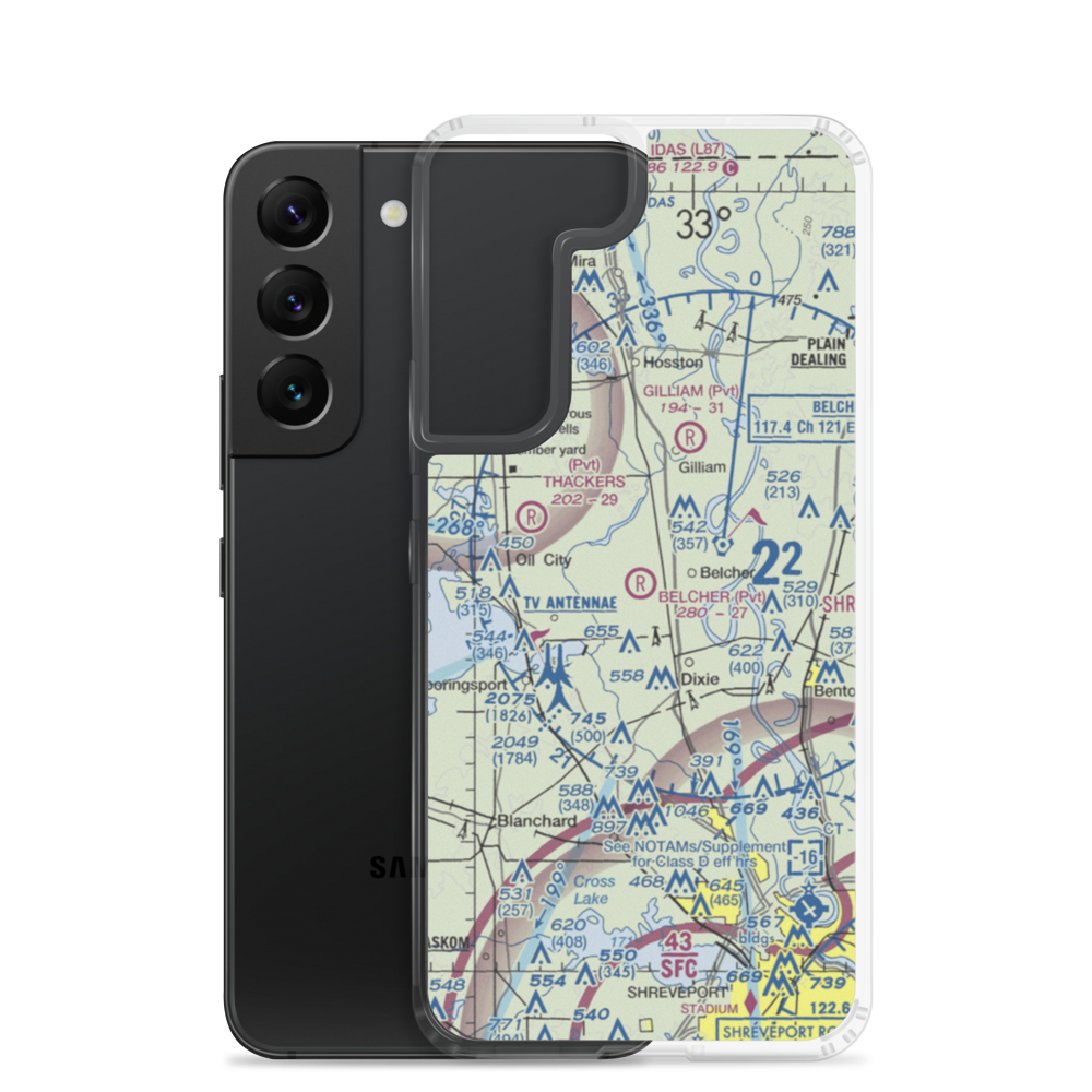 Want's Ultralight Flightpark (43LA) VFR Sectional Samsung Case Samsung Galaxy S22 model shown
