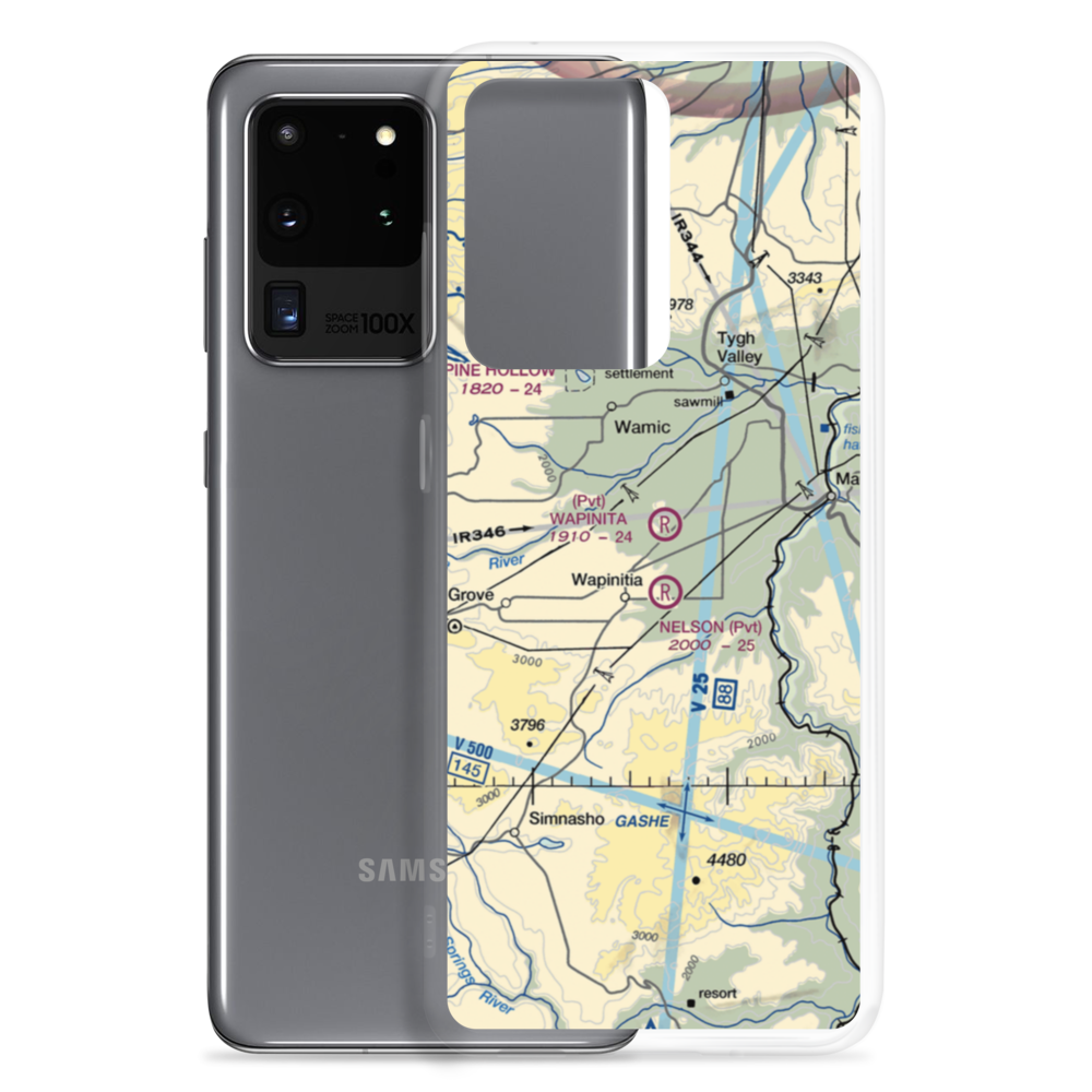 Wapinitia Airport (OR53) VFR Sectional Samsung Case Samsung Galaxy S20 Ultra model shown