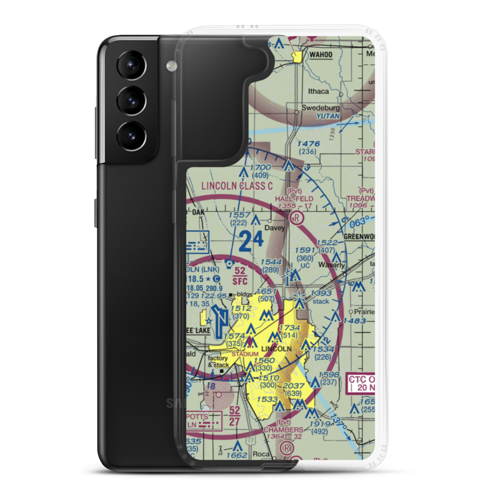 Warbonnet Ag Strip (NE39) VFR Sectional Samsung Case Samsung Galaxy S21 Plus model shown