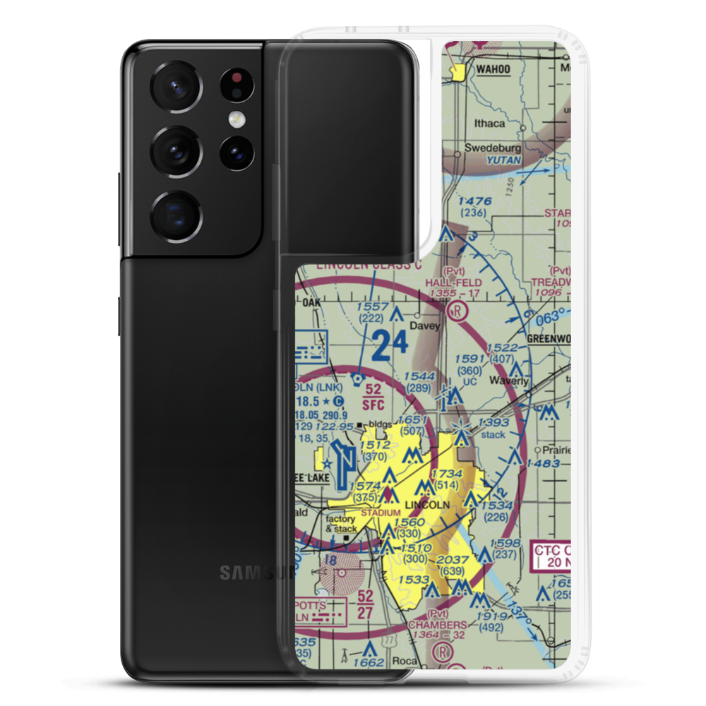 Warbonnet Ag Strip (NE39) VFR Sectional Samsung Case Samsung Galaxy S21 Ultra model shown