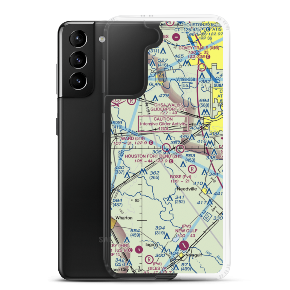 Ward Airpark (5T0) VFR Sectional Samsung Case Samsung Galaxy S21 Plus model shown