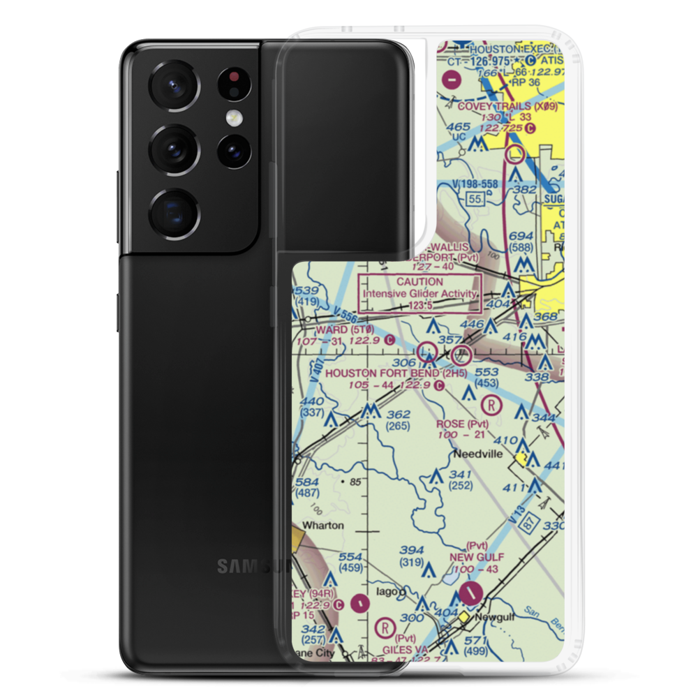 Ward Airpark (5T0) VFR Sectional Samsung Case Samsung Galaxy S21 Ultra model shown