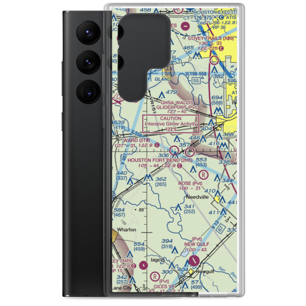 Ward Airpark (5T0) VFR Sectional Samsung Case Samsung Galaxy S22 Ultra model shown